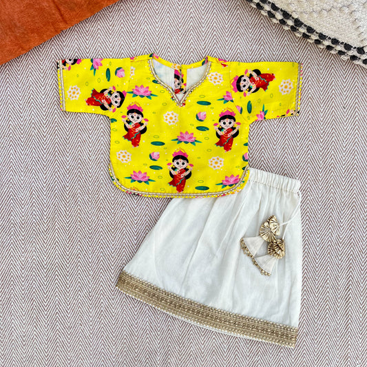 Chanderi 'Goddess Lakshmi' Lehenga Choli