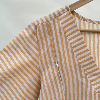'Maatri' Beige Striped Co-ord Set- Maternity and Nursing Essentials