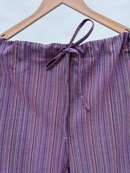 'Maatri' Purple Striped Co-ord Set- Maternity and Nursing Essentials