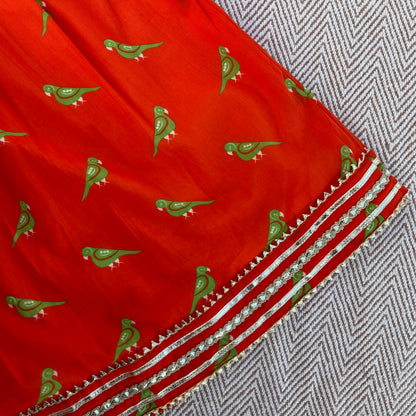 Organic Cotton 'Goddess Ambika' Lehenga Choli with Dupatta