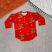 Chanderi Unisex 'Goddess Durga'  Kurta