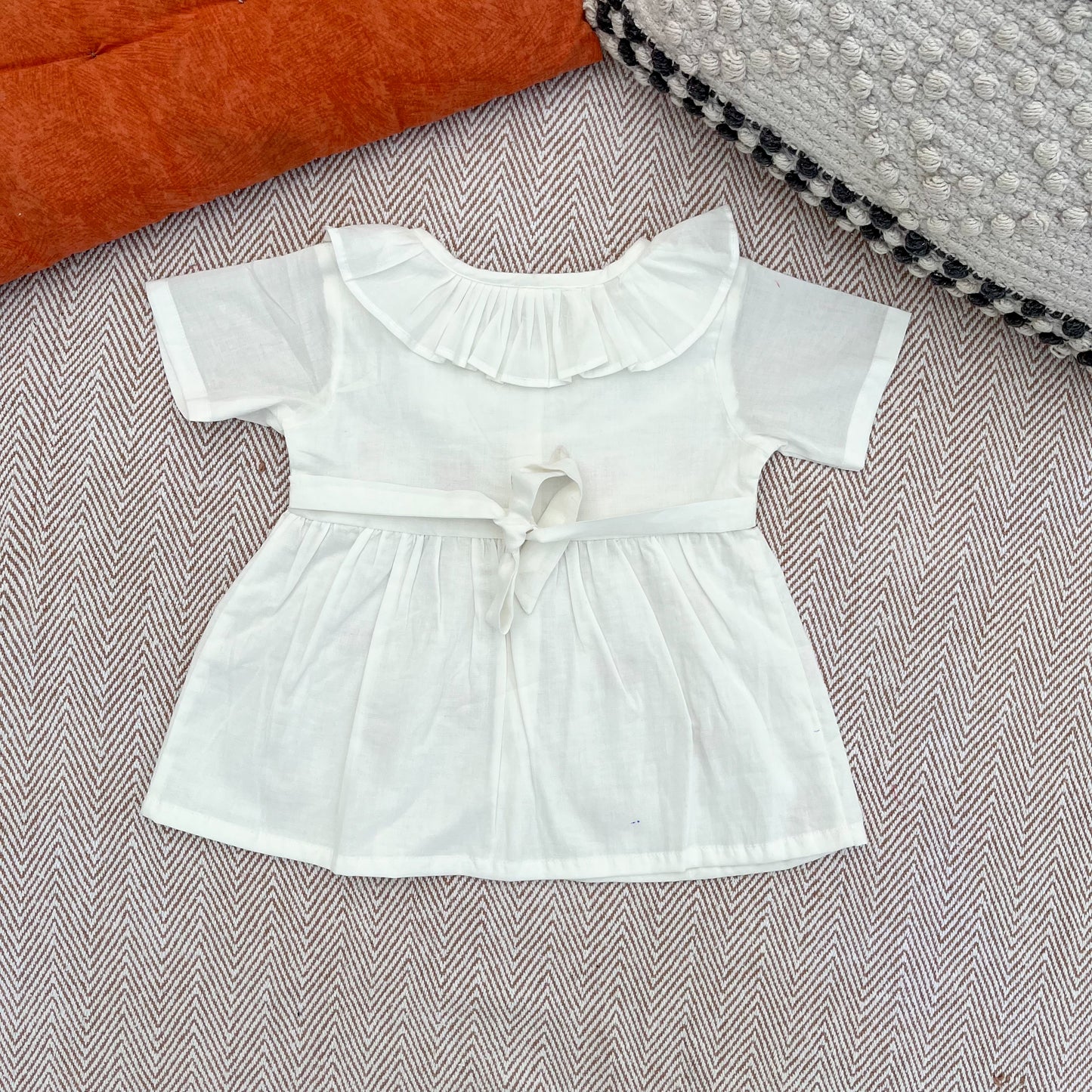 Organic cotton Embroidered frock for infants, toddlers and kids- perfect for festive occasions