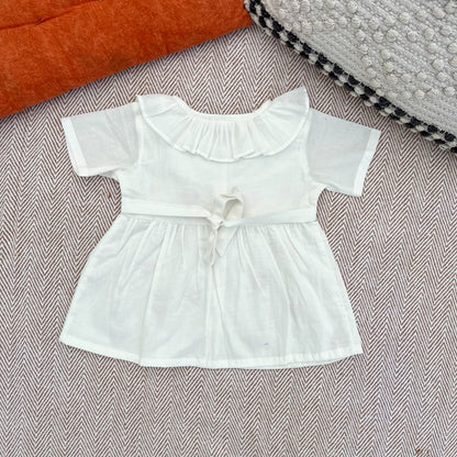 Organic cotton Embroidered frock for infants, toddlers and kids- perfect for festive occasions