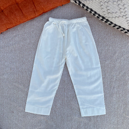 Organic Cotton Unisex Pyjama- White