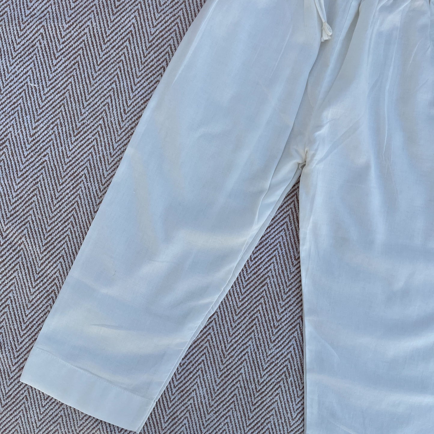 Organic Cotton Unisex Pyjama- White