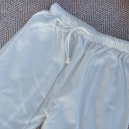 Organic Cotton Unisex Pyjama- White