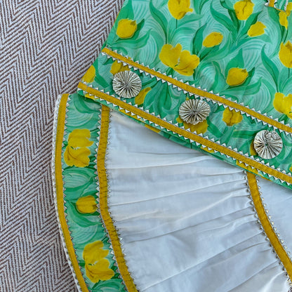 Pure Chanderi Silk Gota Patti Kurta set