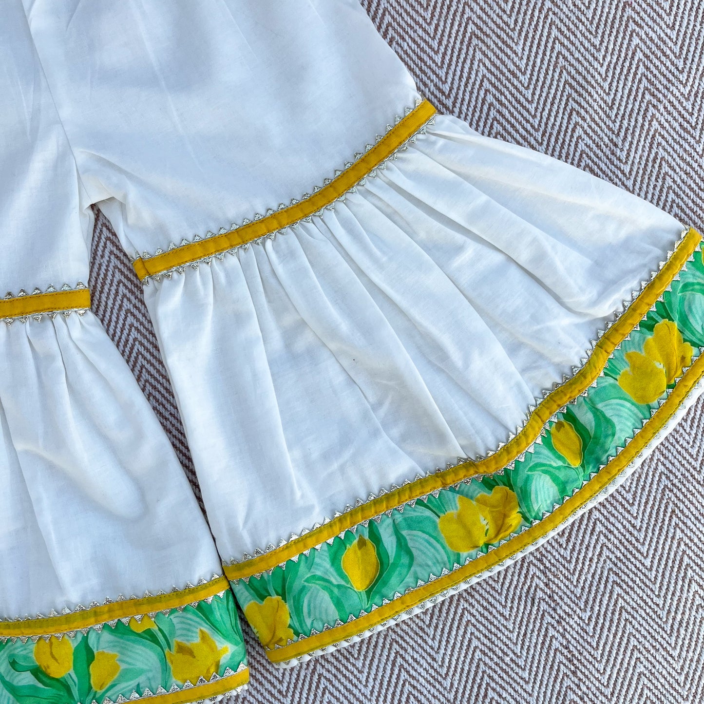 Pure Chanderi Silk Gota Patti Kurta set