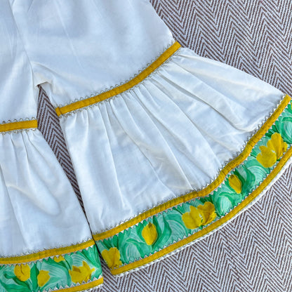 Pure Chanderi Silk Gota Patti Kurta set