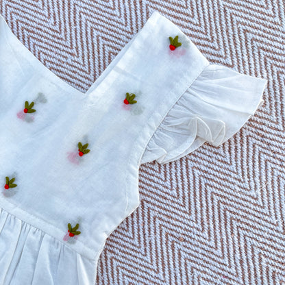 Organic cotton Embroidered frock for infants, toddlers and kids- perfect for festive occasions