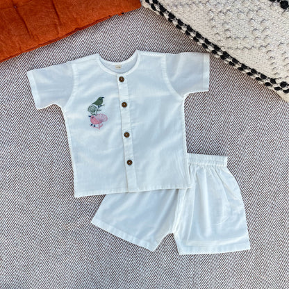 Organic cotton jhabla set for infants and toddlers-perfect for everyday comfort