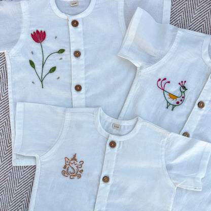 Organic Cotton Homecoming Set of 3 Jhabla Set
