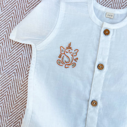 Organic Cotton Homecoming Set of 3 Jhabla Set