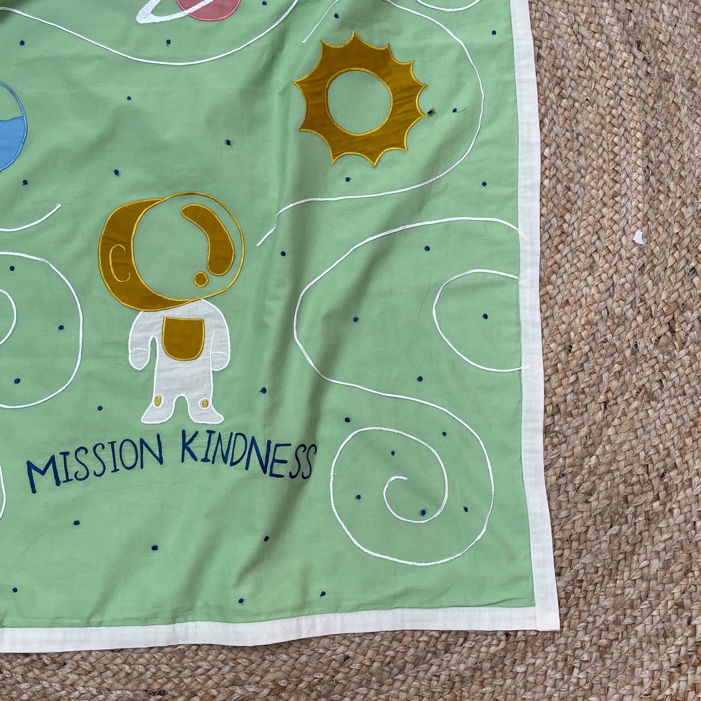 Mission Kindness- Patch Work Dohar (Green)