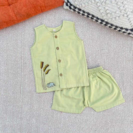 Organic cotton jhabla set for infants, toddlers and kids-perfect for everyday comfort