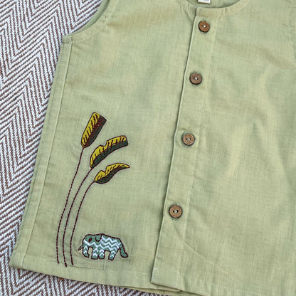 Organic cotton jhabla set for infants, toddlers and kids-perfect for everyday comfort