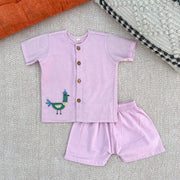 Organic Cotton 'Kook-Doo-Koo' Jhabla Set