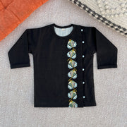 Black Embroidered Kite Kurta