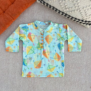 'A Sky Full of Kites'- Kota Doriya kurta for Boys