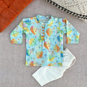 'A Sky Full of Kites'- Kota Doriya kurta set for Boys