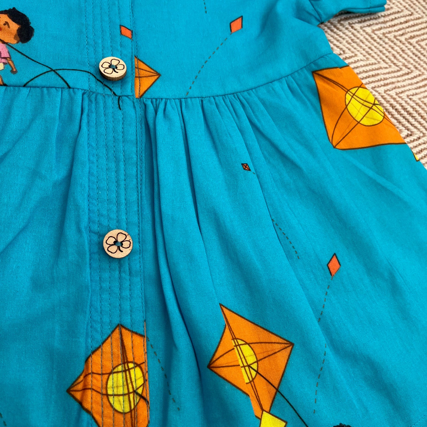 Organic Cotton Frock| Infants and Toddlers| Kite Print