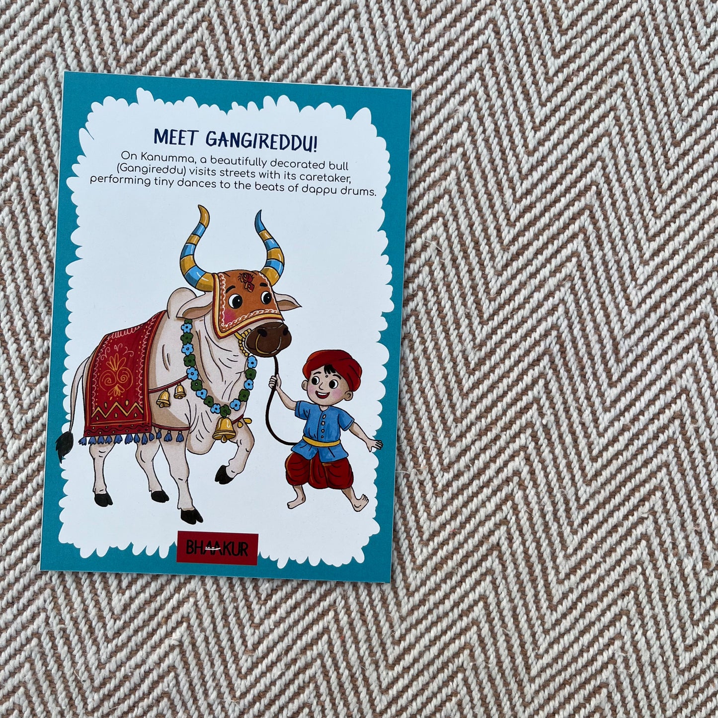 Bhaakur- Pack of 4 Cue Cards- Telangana