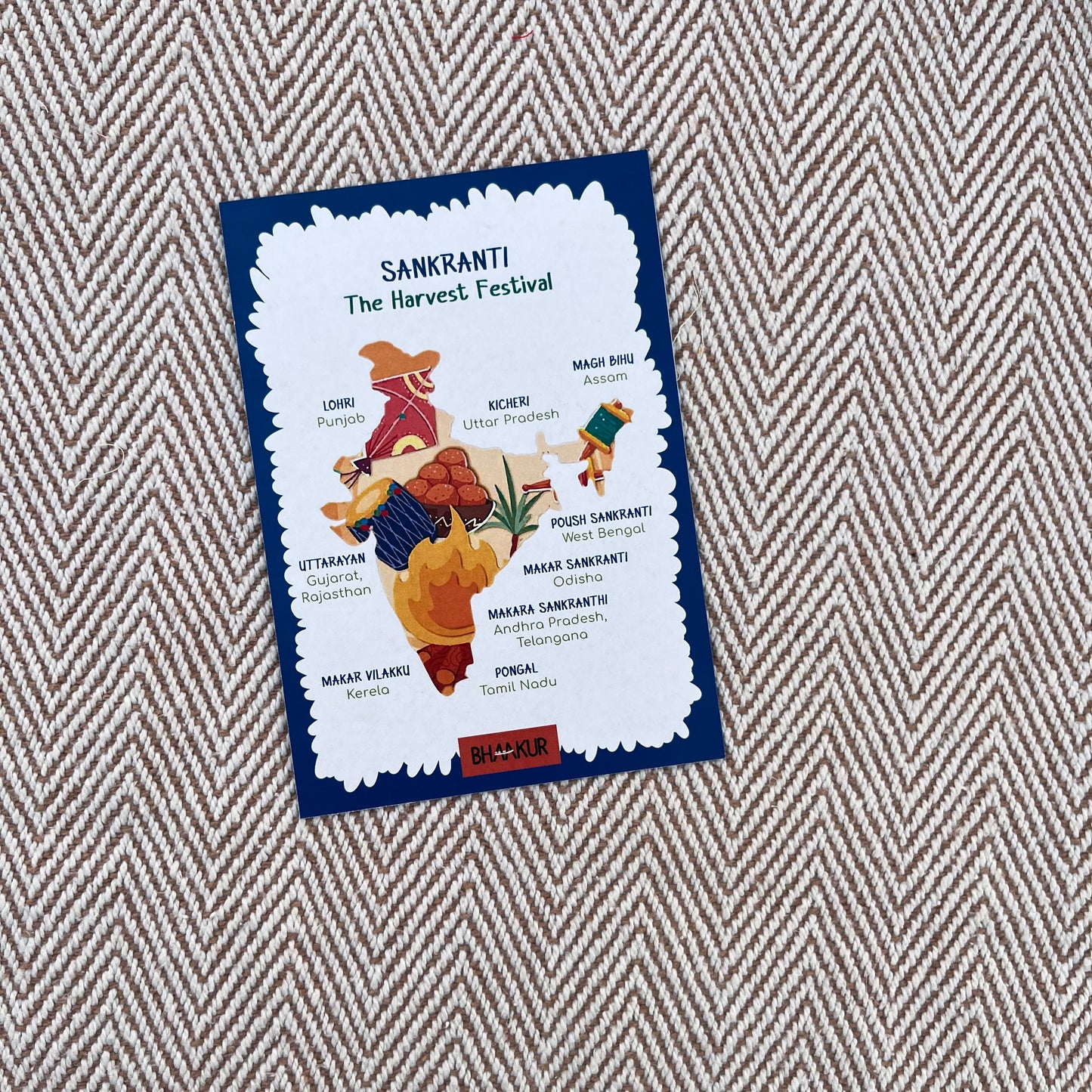 Bhaakur- Pack of 4 Cue Cards- Tamil Nadu