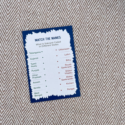 Bhaakur- Pack of 4 Cue Cards- Tamil Nadu