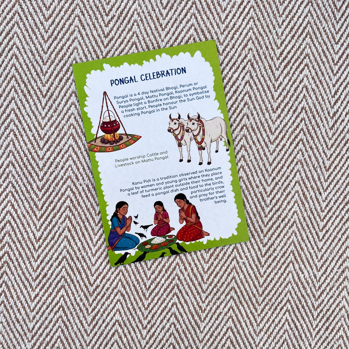 Bhaakur- Pack of 4 Cue Cards- Tamil Nadu