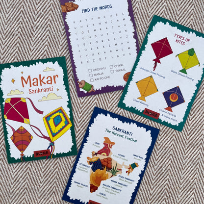Bhaakur- Pack of 4 Cue Cards- Gujarat/ Maharashtra