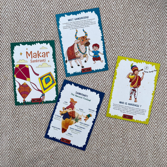 Bhaakur- Pack of 4 Cue Cards- Telangana