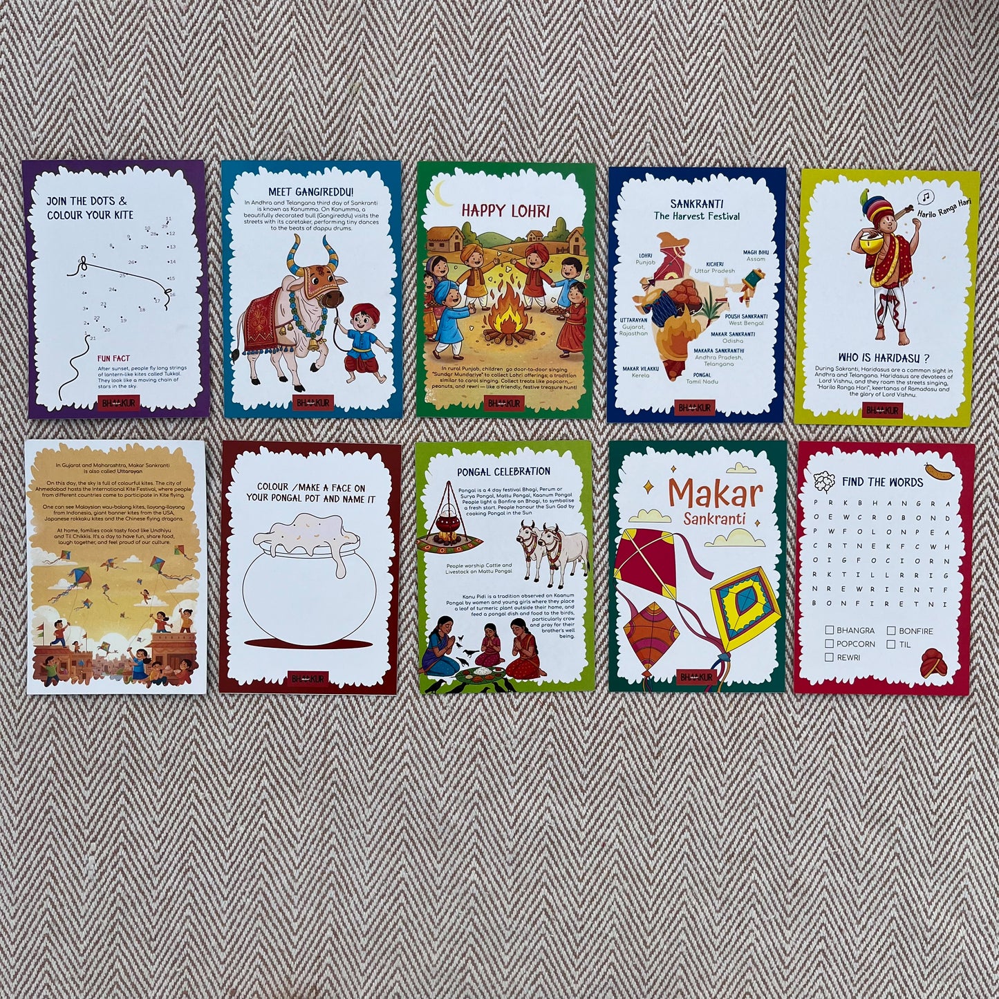 Bhaakur- Pack of 10 Cue Cards