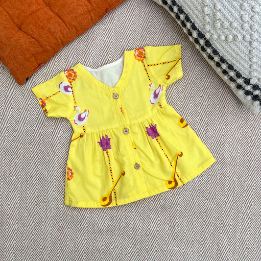 Organic Cotton Frock| Infants and Toddlers| Veena and Lotus