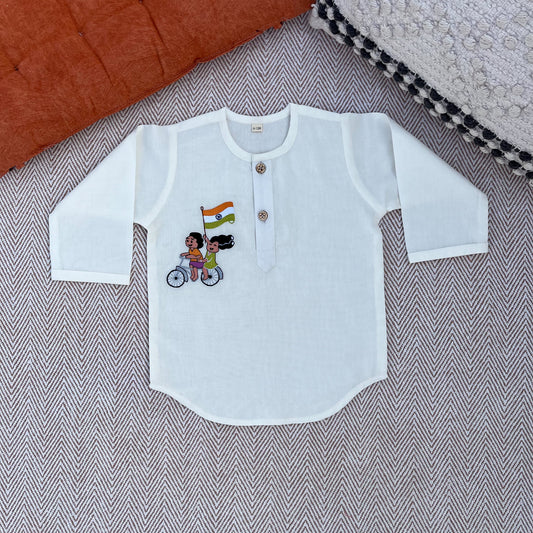 Organic Cotton Unisex Republic Day Kurta