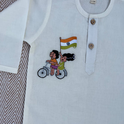 Organic Cotton Unisex Republic Day Kurta
