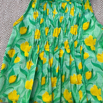 Organic Cotton Green Floral Tie-Up Co-ord Set