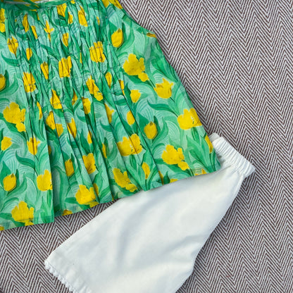 Organic Cotton Green Floral Tie-Up Co-ord Set