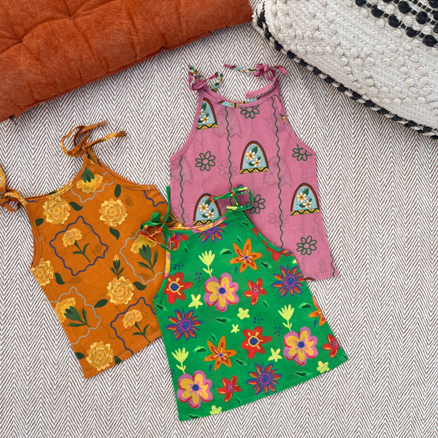 Organic Cotton Set of 3 Printed Unisex Jhablas