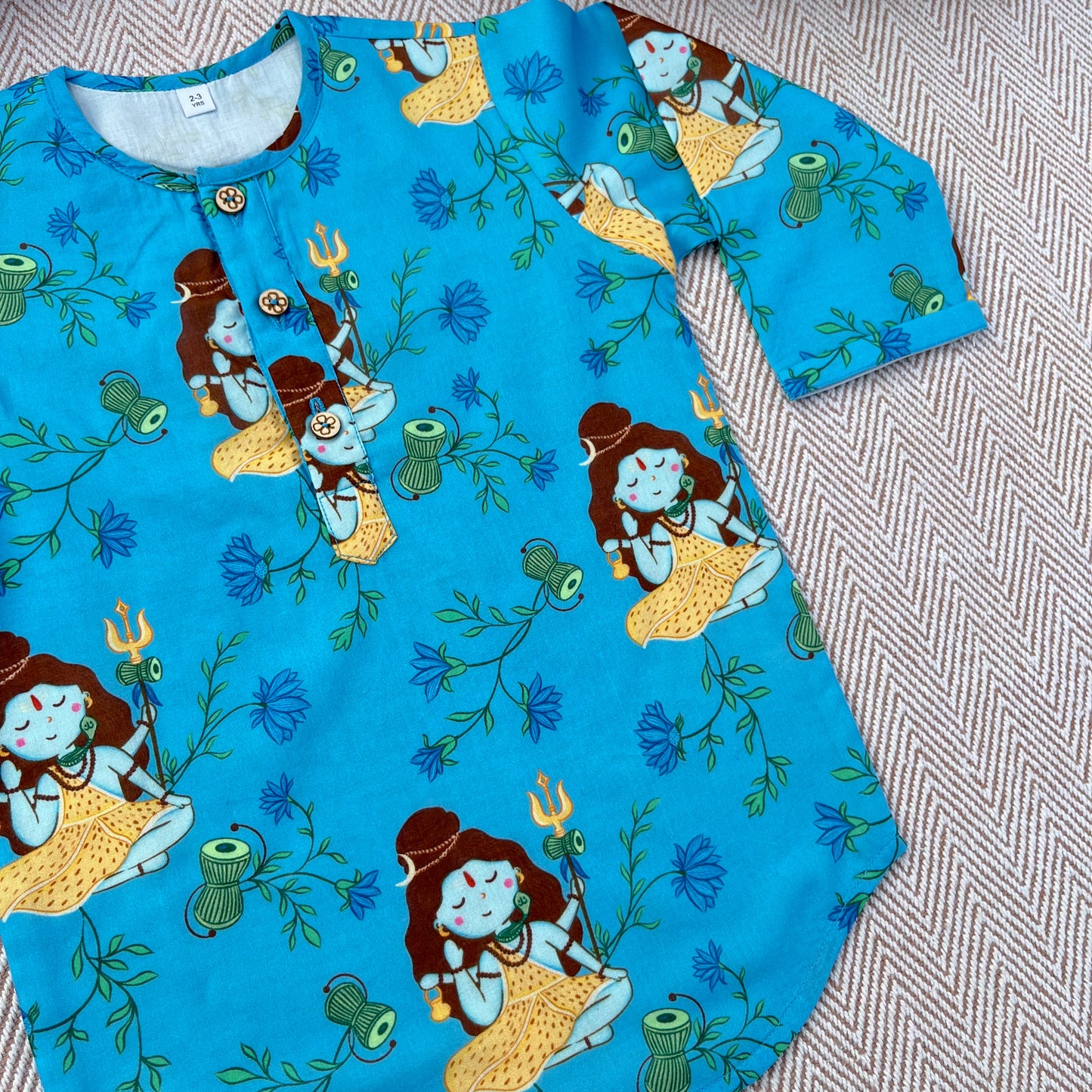 Organic Cotton Unisex Lord Shiva Kurta Set