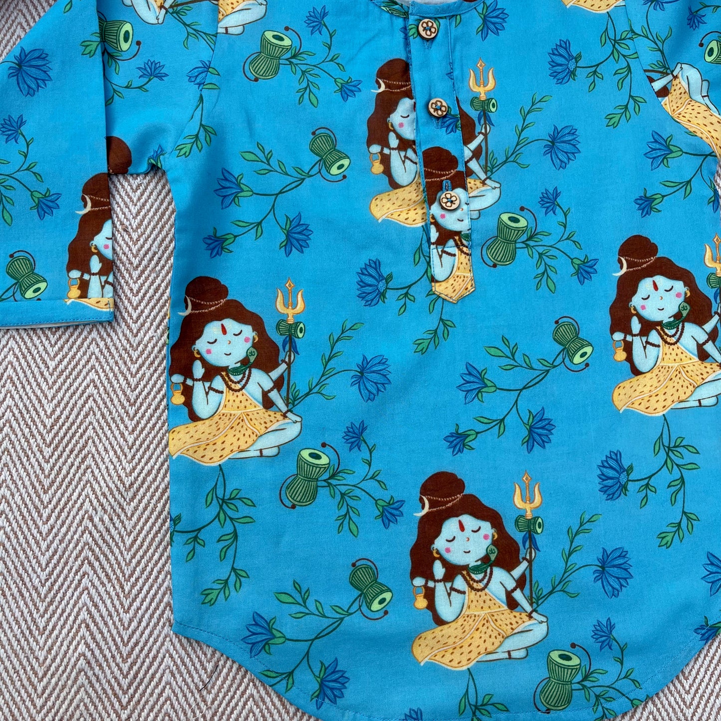 Organic Cotton Unisex Lord Shiva Kurta Set