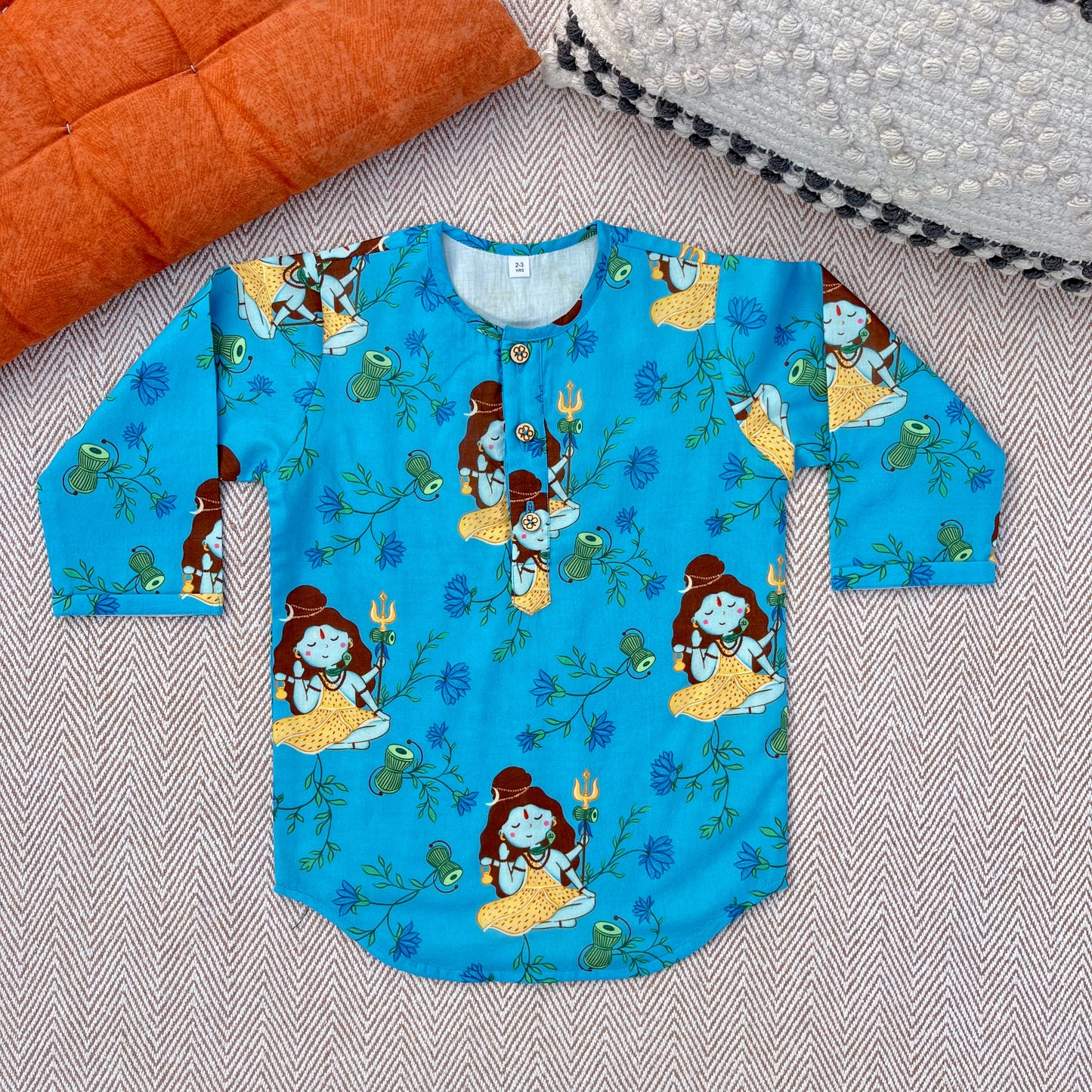 Organic Cotton Unisex Lord Shiva Kurta Set