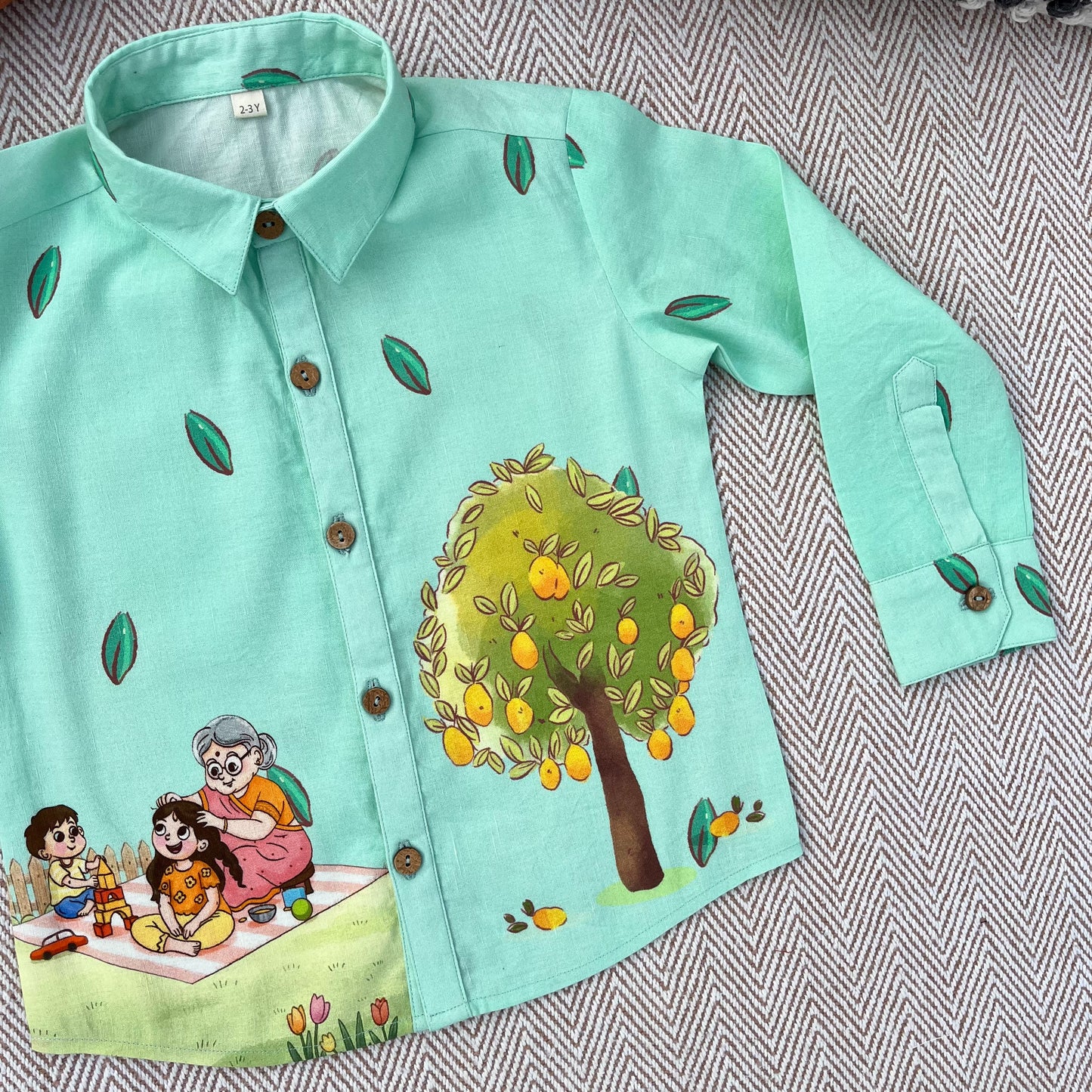 'Nani ka Ghar' Unisex Cotton Linen Shirt