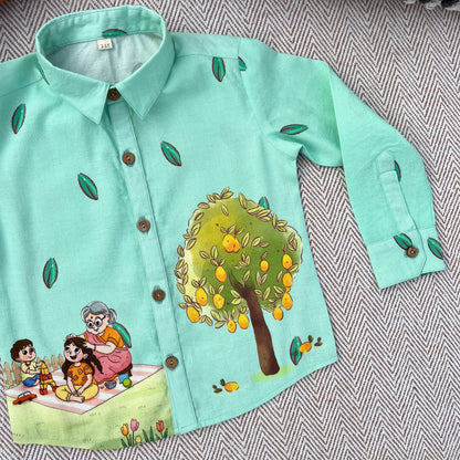 'Nani ka Ghar' Unisex Cotton Linen Shirt