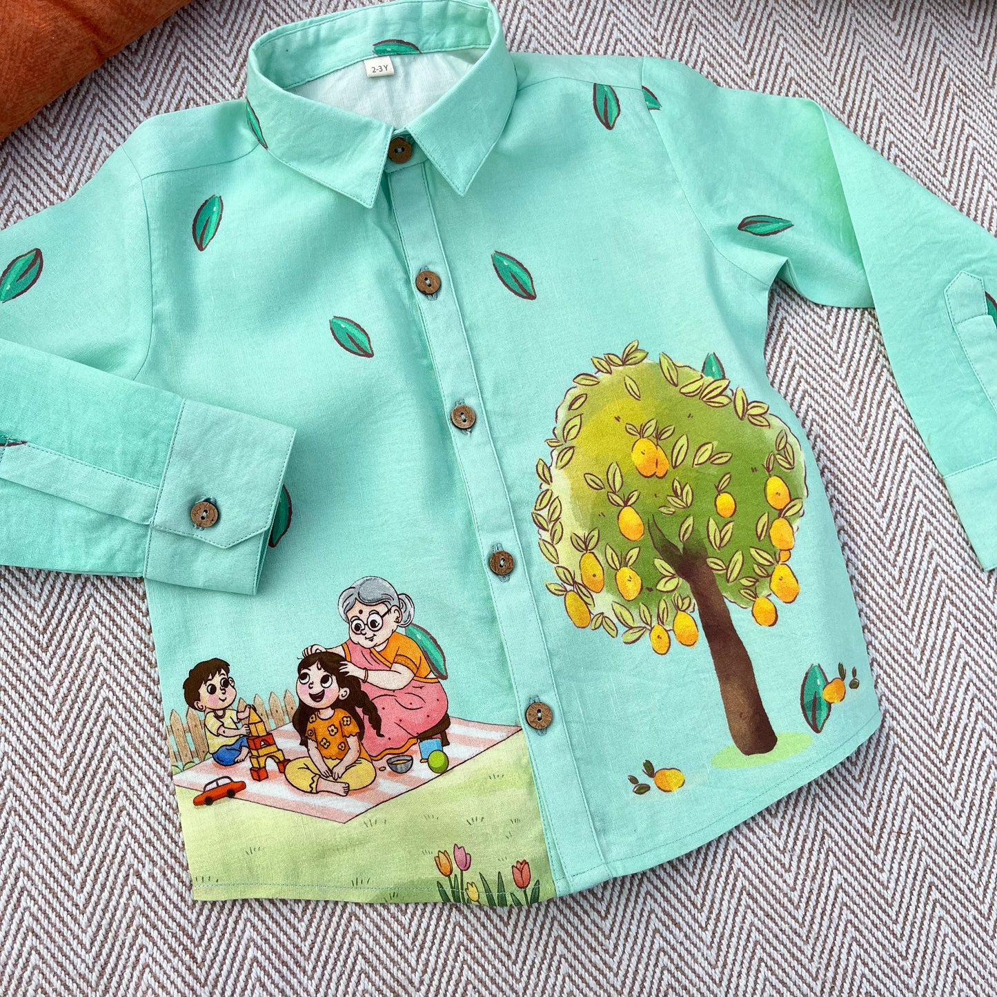 'Nani ka Ghar' Unisex Cotton Linen Shirt