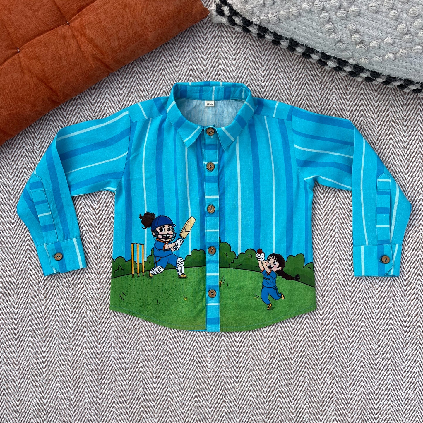 Bleed Blue Unisex Cotton Linen Shirt