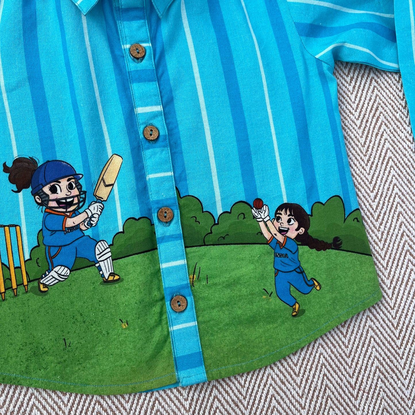 Bleed Blue Unisex Cotton Linen Shirt