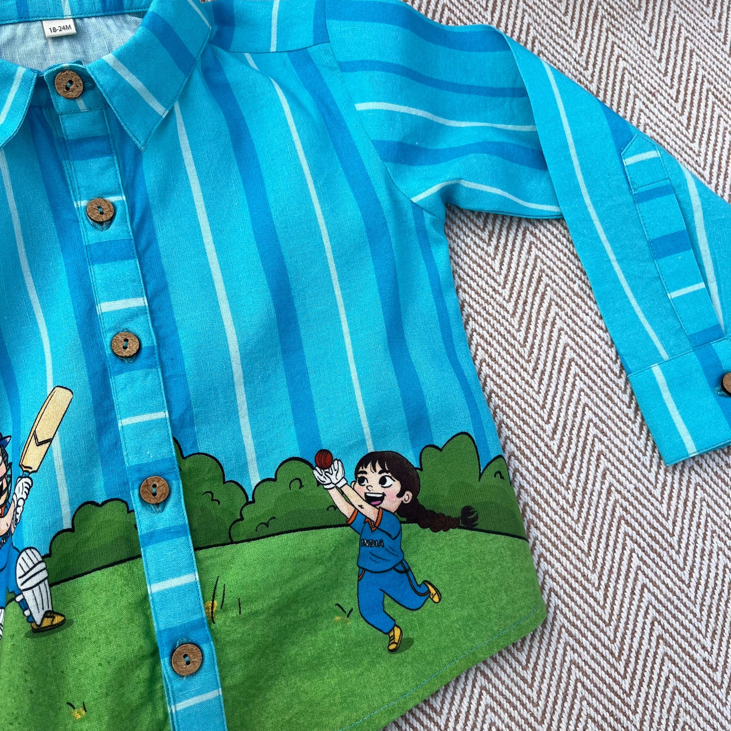 Bleed Blue Unisex Cotton Linen Shirt