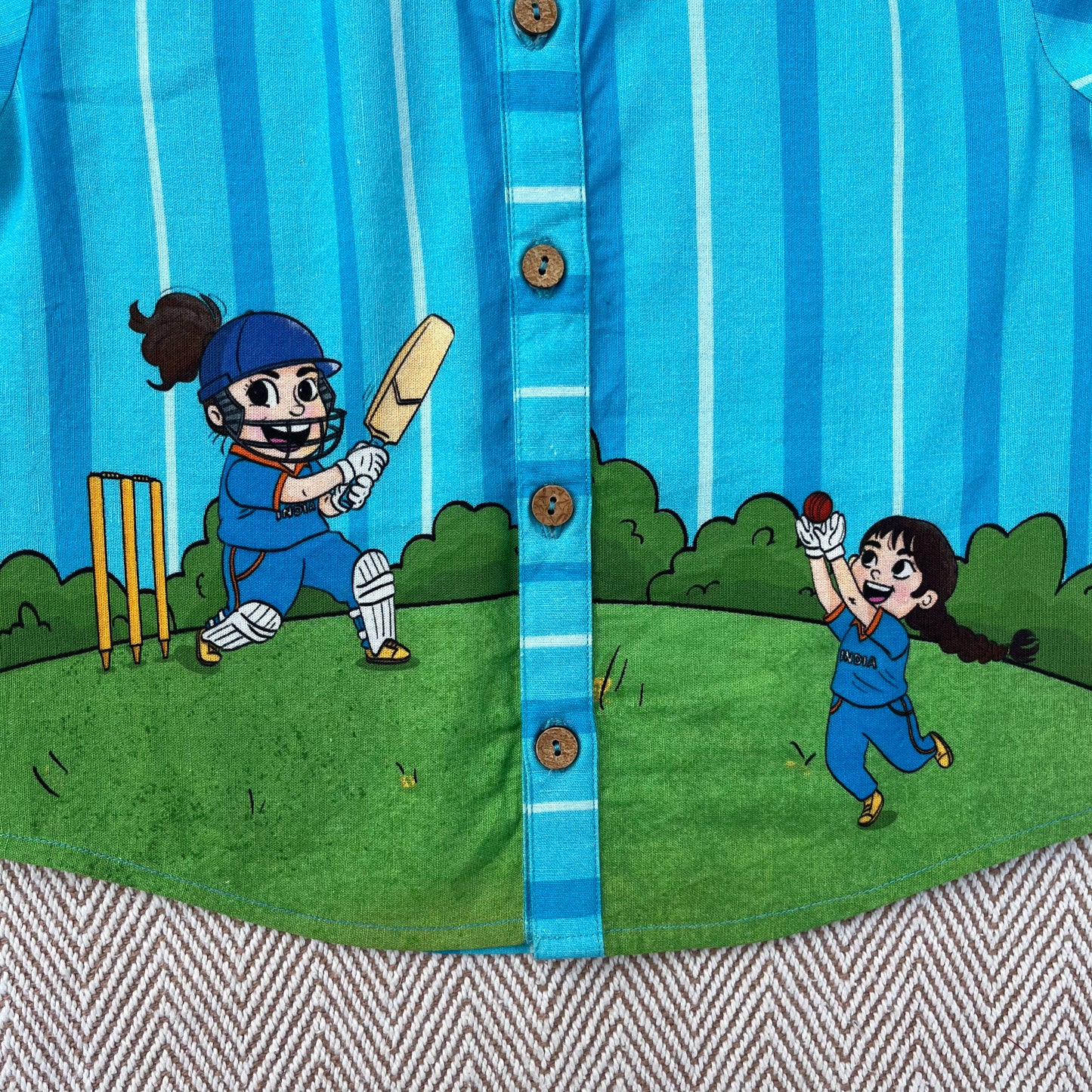 Bleed Blue Unisex Cotton Linen Shirt