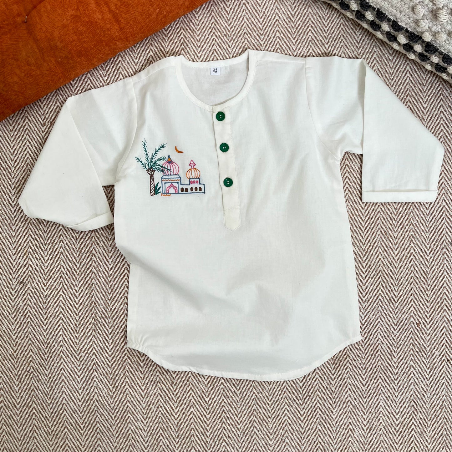 Organic Cotton Unisex 'Eid Mubarak' Kurta Set