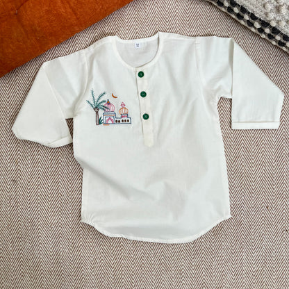 Organic Cotton Unisex 'Eid Mubarak' Kurta